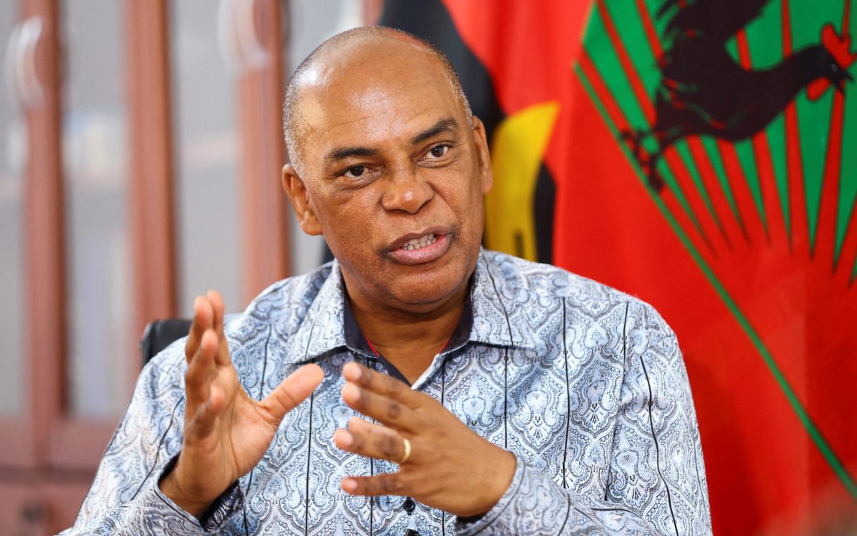 Adalberto Costa Junior, leader of Angola's main opposition party UNITA speaks during an interview with Reuters in the capital Luanda August 21, 2022.REUTERS/Siphiwe Sibeko